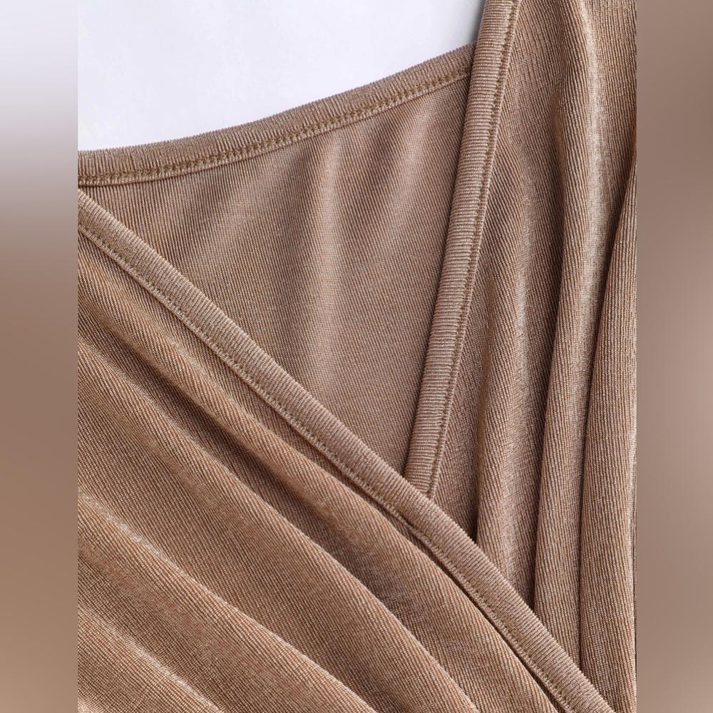 🆕Beige elegant party dress special ocassion - Picture 4 of 5